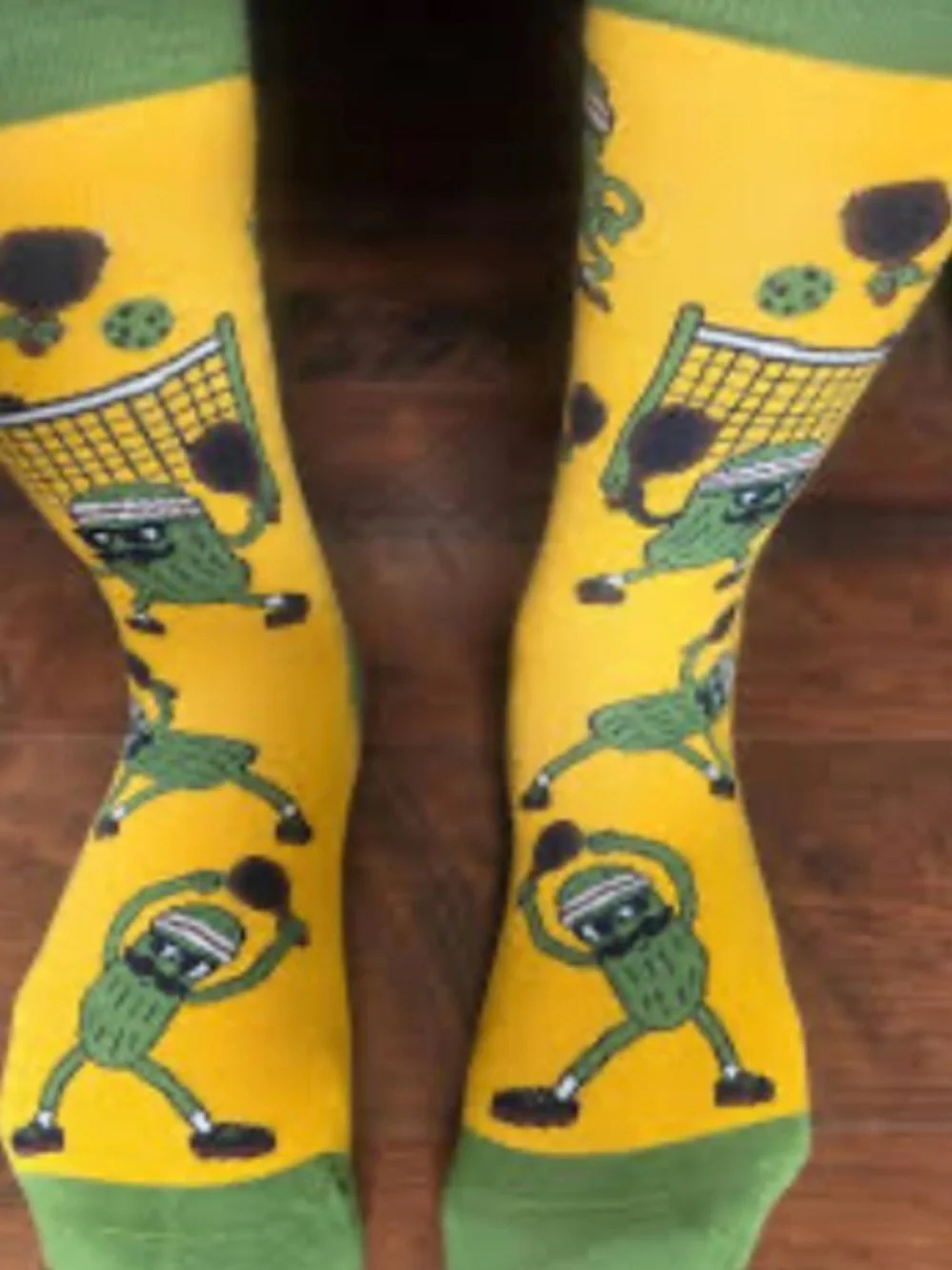 I'd Rather Be Chasing Yellow & Green Novelty Socks
